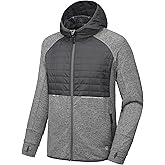 Little Donkey Andy Men's Lightweight Running Jackets Full Zip Hooded Sports Jacket for Winter Hiking Golf Casual