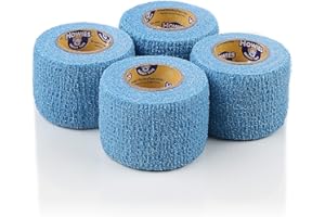 Howies Hockey Tape - Pro and Stretch Grip Hockey Tape (4 Pack) Coband Cohesive Wrap…
