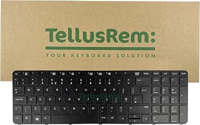 TellusRem UK Keyboard for HP 450 G3 G4 455 G3 G4 470 G3 G4 Non-Backlit