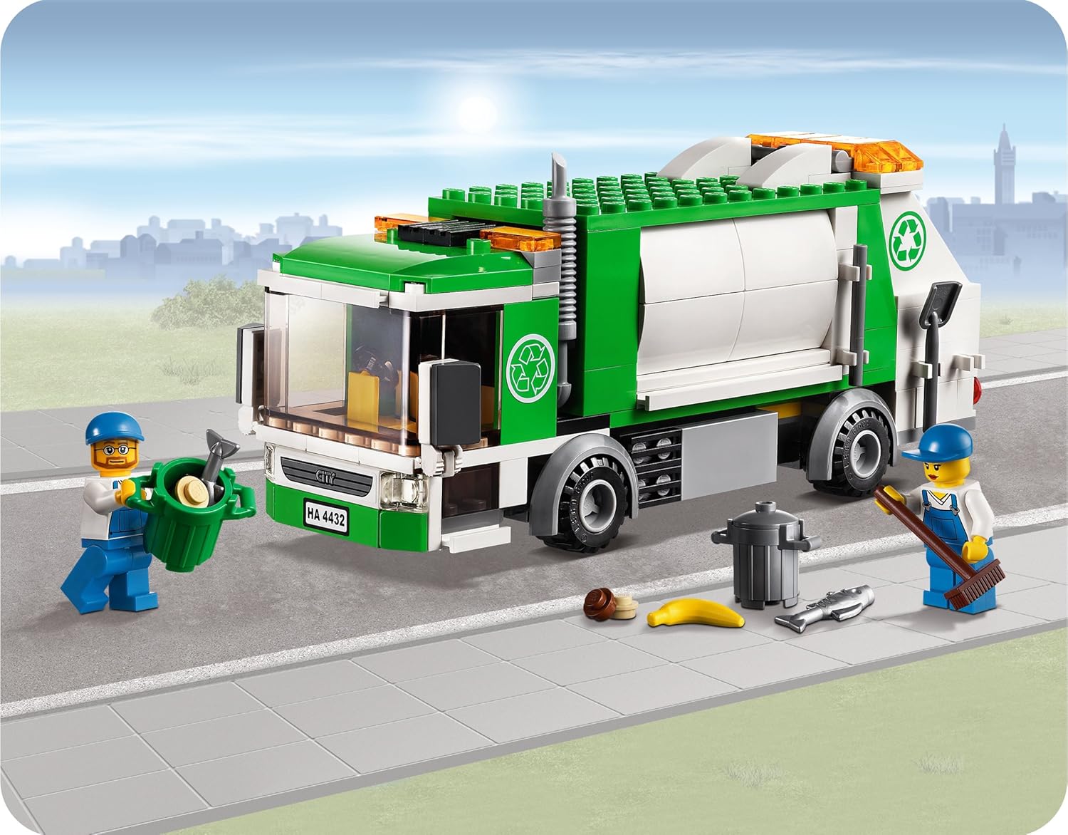 lego city garbage truck 4432