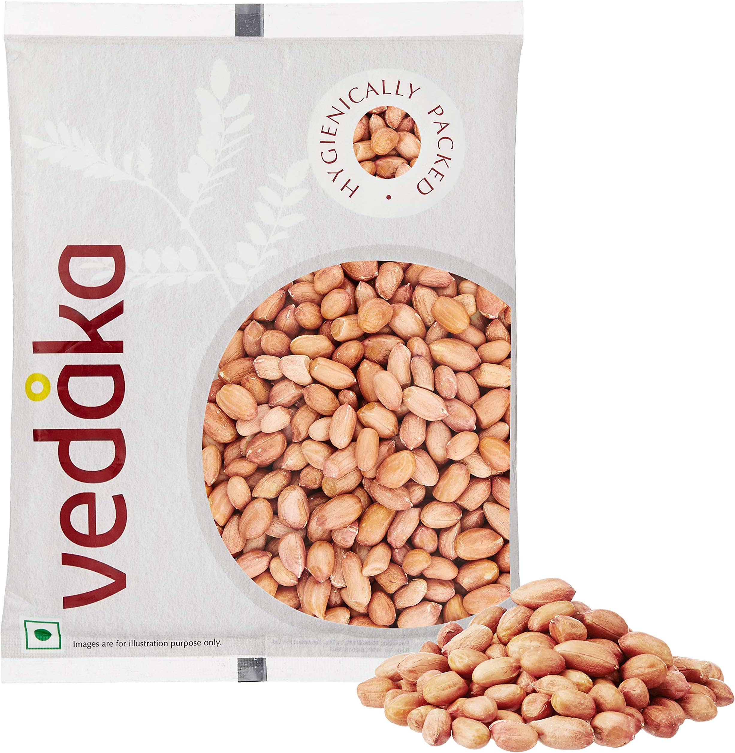 Amazon Brand - Vedaka Raw Peanuts, Pink, 500g