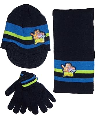 childrens navy hat and gloves