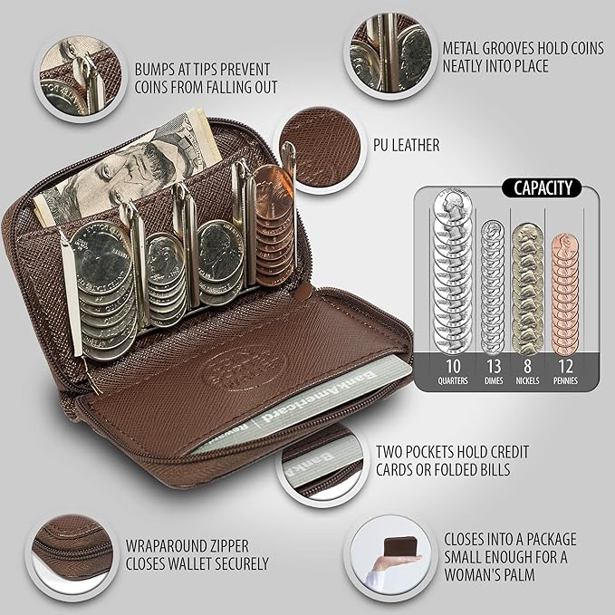 koltov purse with coin organizer