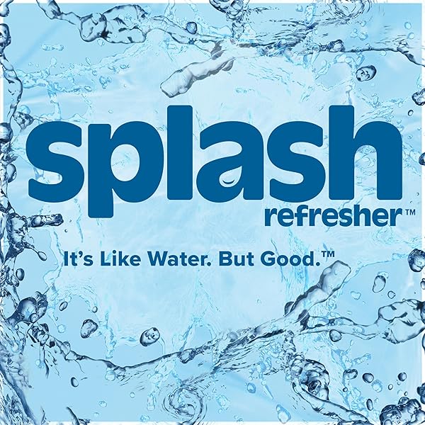 SPLASH REFRESHER FLAVORED WATER BOTTLES, LEMON FLAVOR – 6-PACK, 16.9 FL OZ – REFRESHING FLAVORED BOTTLED WATER WITH ELECTROLYTES – ZERO SUGAR & ZERO CALORIES