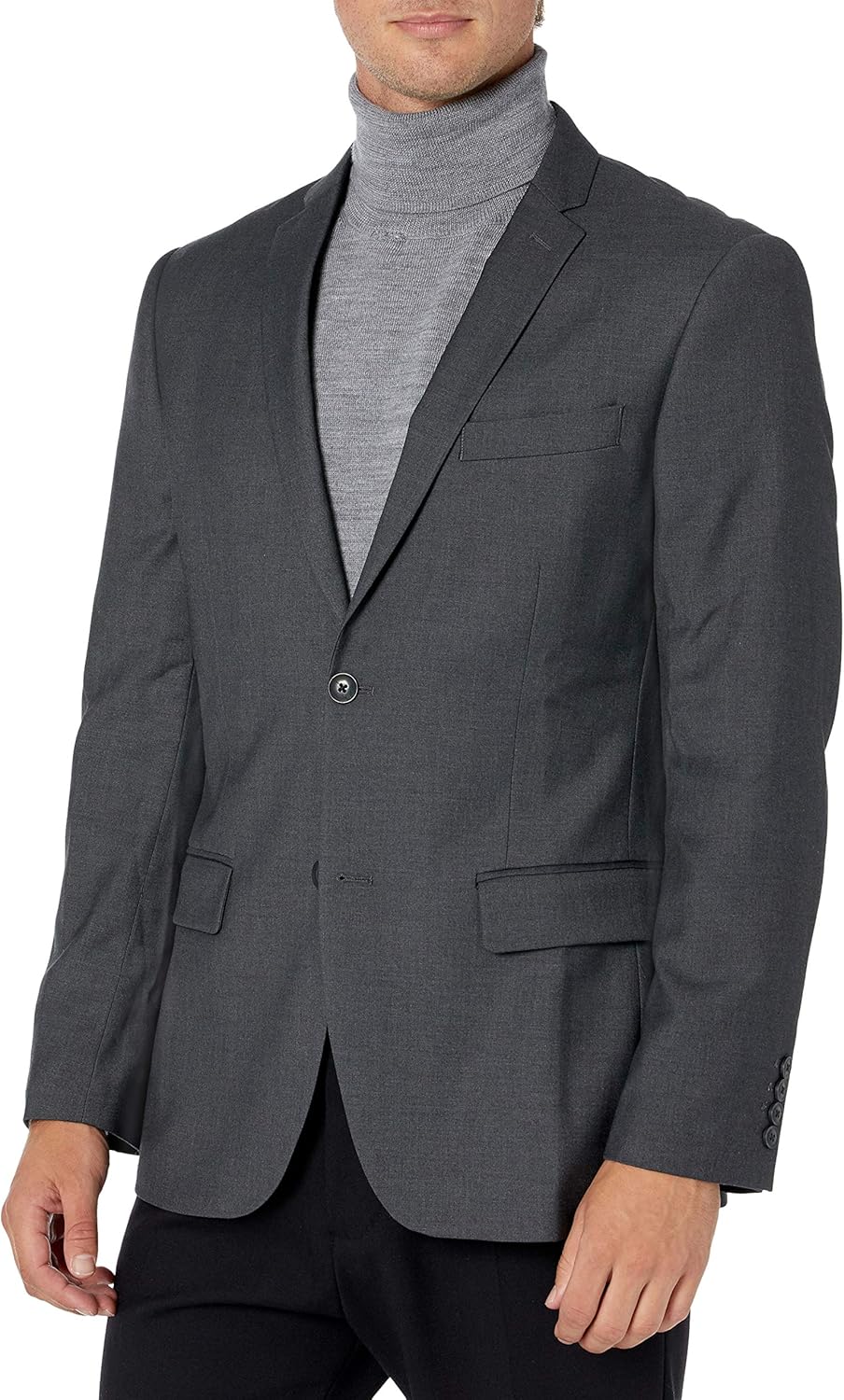 Perry Ellis Men's Slim Fit Solid Jacket at  Men’s Clothing store: Business Suit Jackets