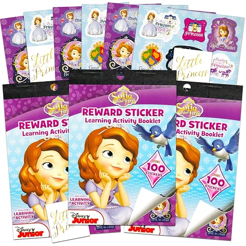 Disney Princess Sofia The First Stickers Party Favors ~ Over 300 Reward ...