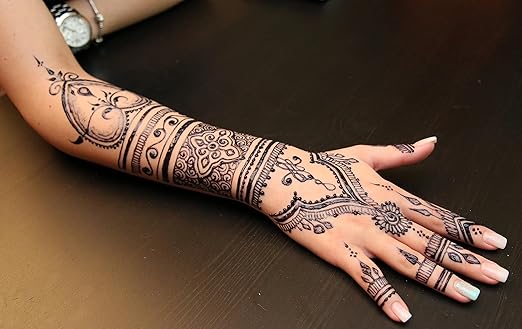 All Natural Earth Henna Tattoo Freestyle Kit 1oz Semi Permanent Temporary Tattoo Nature S Ink