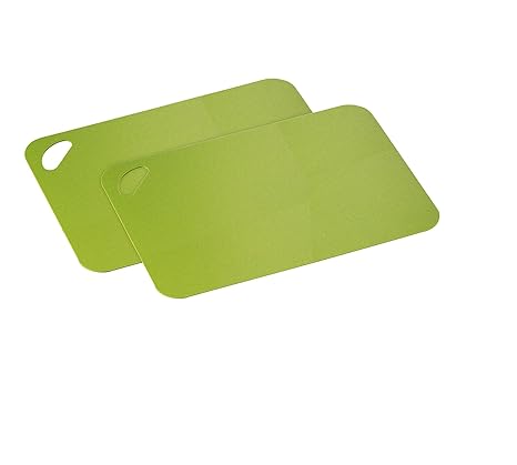 Zassenhaus 2er Set Schneidunterlage Flex. 34x24cm Kiwi, Kunststoff, grün, 34 x 24 x 0.4 cm