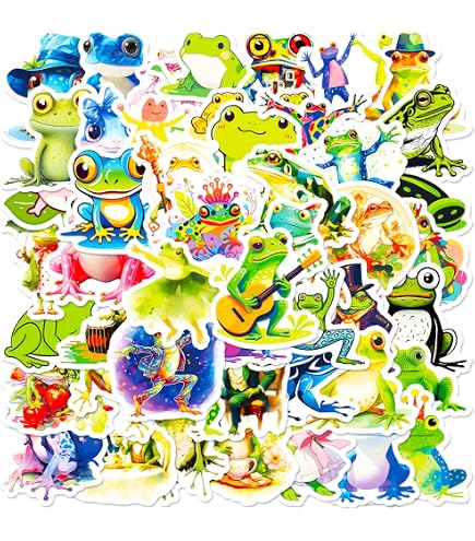 Stickers For Teens 100pcs Frog Stickers Cute Aesthetic Vinyl Waterproof ...