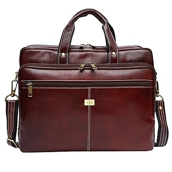 Mars Radiation Genuine Leather laptop Messenger Bag