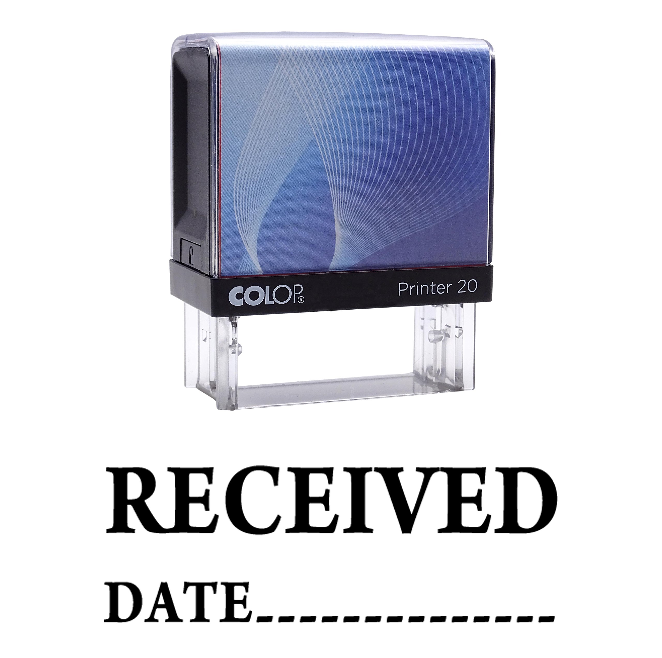 Received Date Self Inking Rubber Stamp Custom Colop Office Stationary P20 Mini Stamper