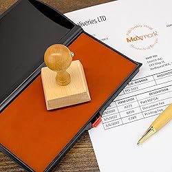 Large Premium Orange Ink Stamp Pad - 3" by