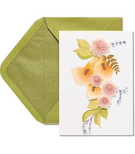 Papyrus Biglietto Di Compleanno 'Beautiful Day' – Con Gemme, Glitter E Lamina – Busta Viola E Fodera Rosa