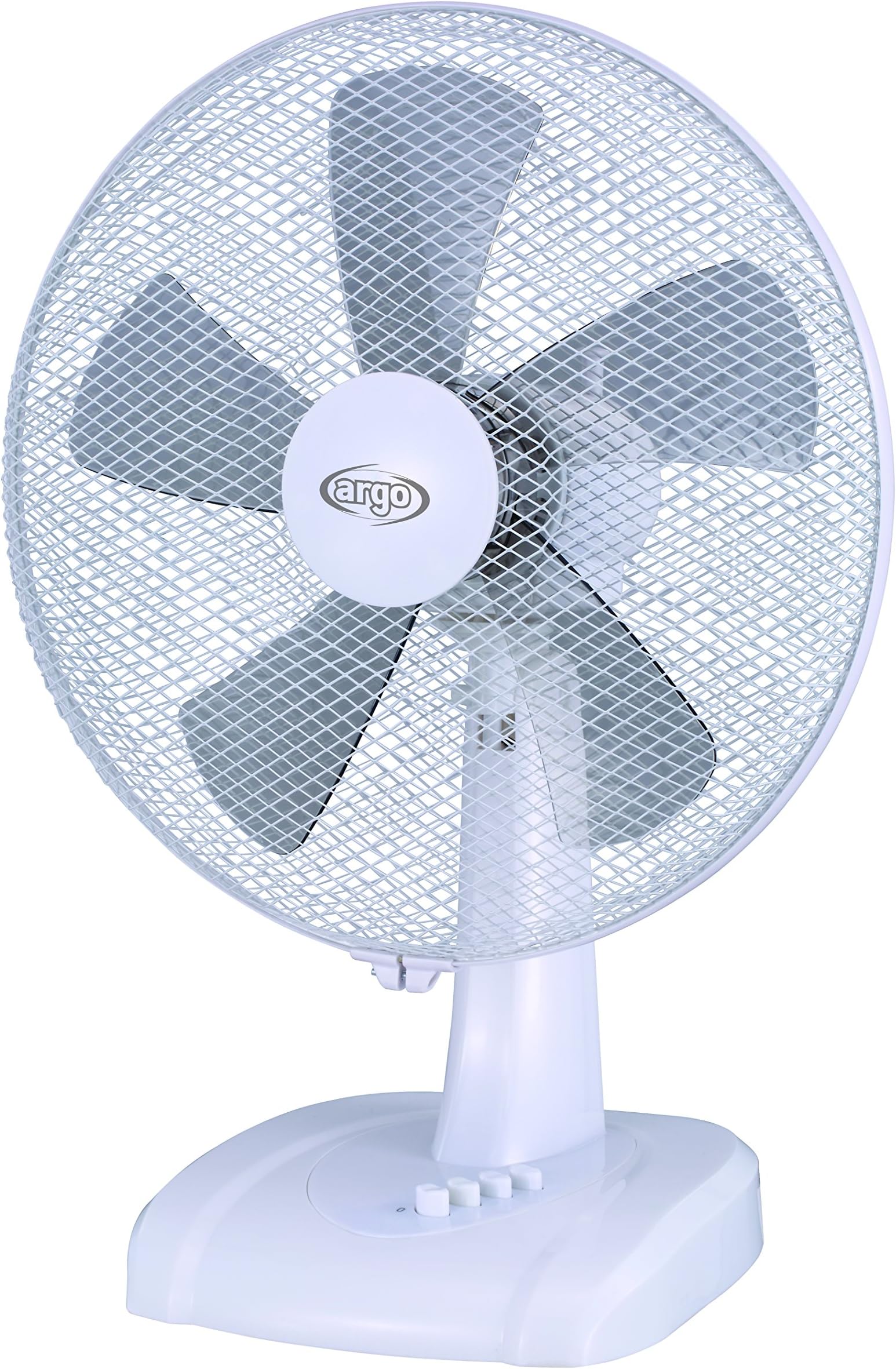 ARGOCLIMA Ginger White Table Diameter 40 cm 5 Blades 3 Tier Clear