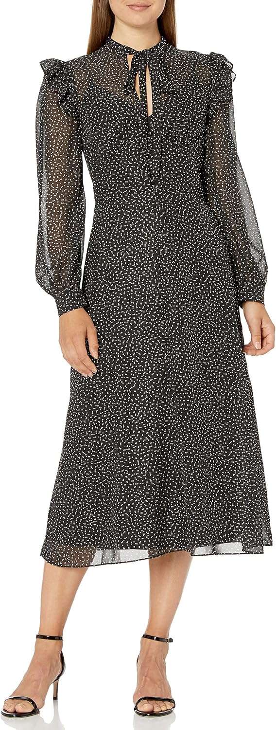 jill jill stuart pleated chiffon dress