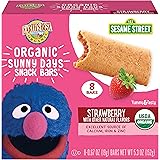 Earth's Best Organic Sesame Street Sunny Days Toddler Snack Bars, Strawberry, 5.3 Ounce (Pack of 6)
