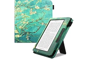 KIMATOT Kobo Libra 2 Case - Premium PU Leather Smart Cover Compatible with Kobo Libra 2 2021 Release with Stand and Hand Stra