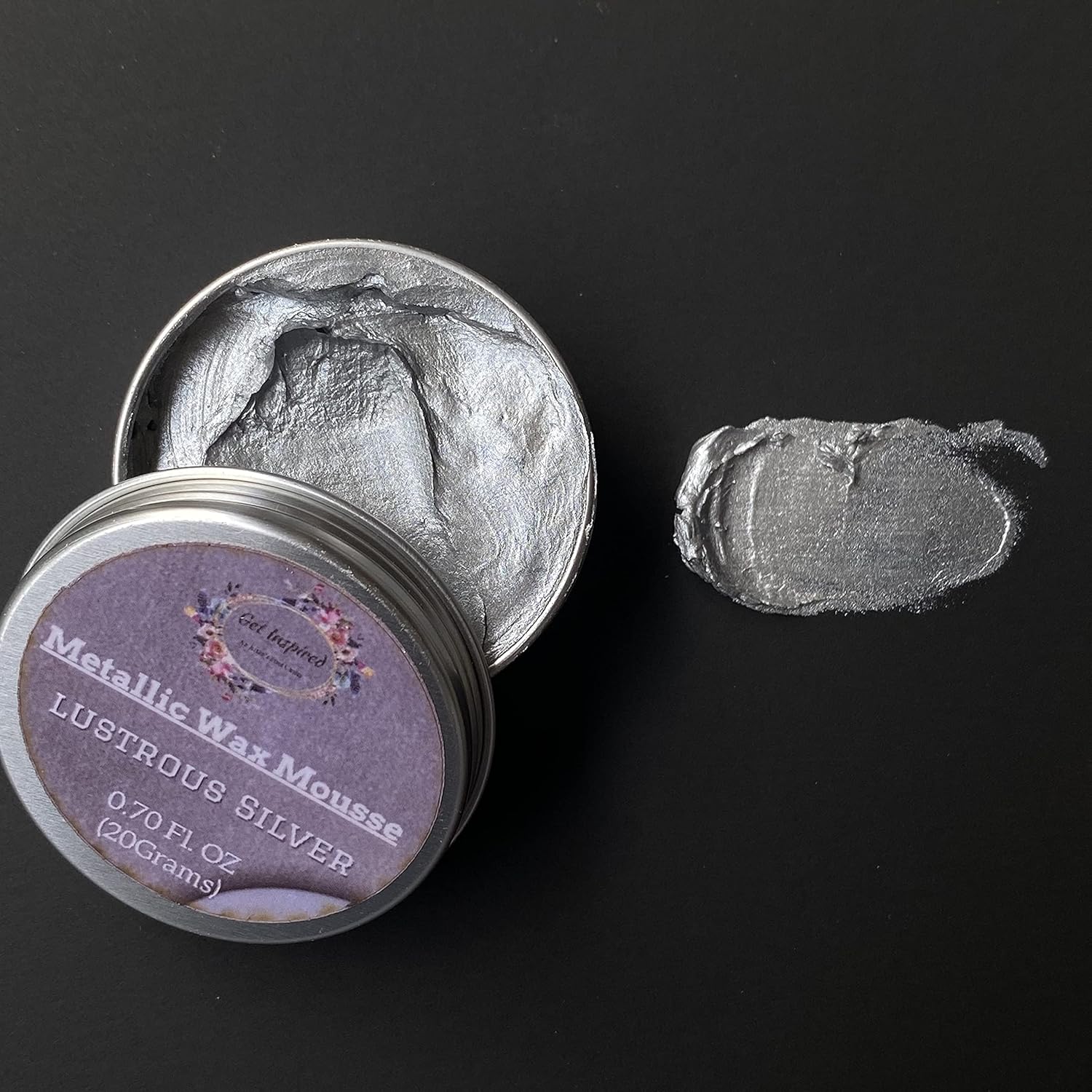 Lustrous Silver Metallic Wax for Art & Craft & Furniture Wax by Get