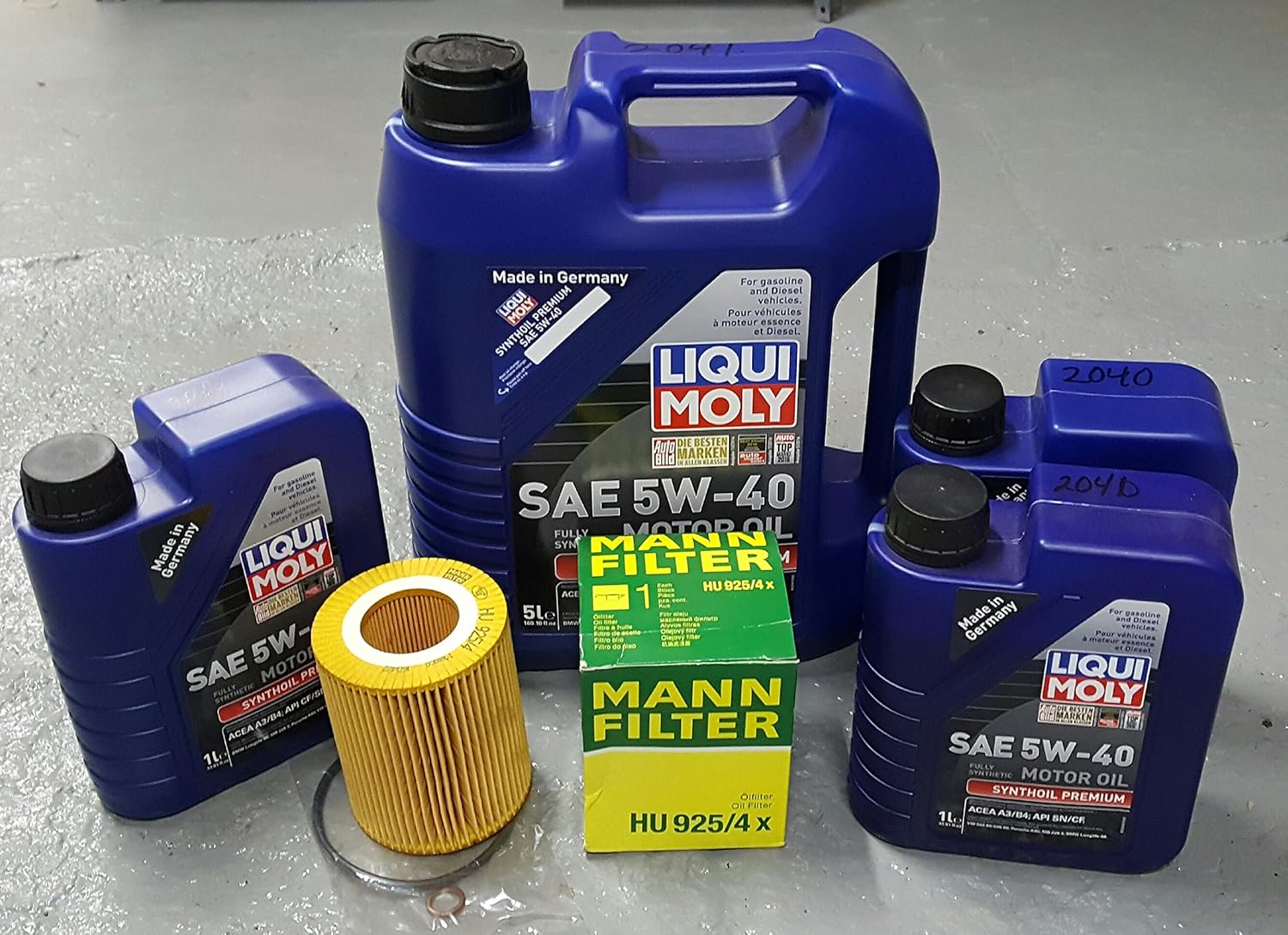 Amazon Com 01 06 Bmw X5 3 0 E53 3 0l M54 Oil Change Kit W Liquimoly 5w 40 See Fitment Below In Product Discription Automotive