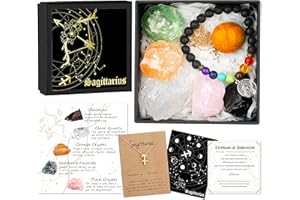 Hihealer Zodiac Gifts for Women, Spiritual Gifts, Zodiac Gifts, Astrology Gifts for Women, Horoscope Gifts with Birthstone, Healing Stone Gifts, Unique Birthday Gifts for Women
