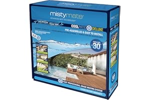 MISTY MATE MistyMate 16031 Cool Patio 30 Deluxe Outdoor Misting Kit,Gray