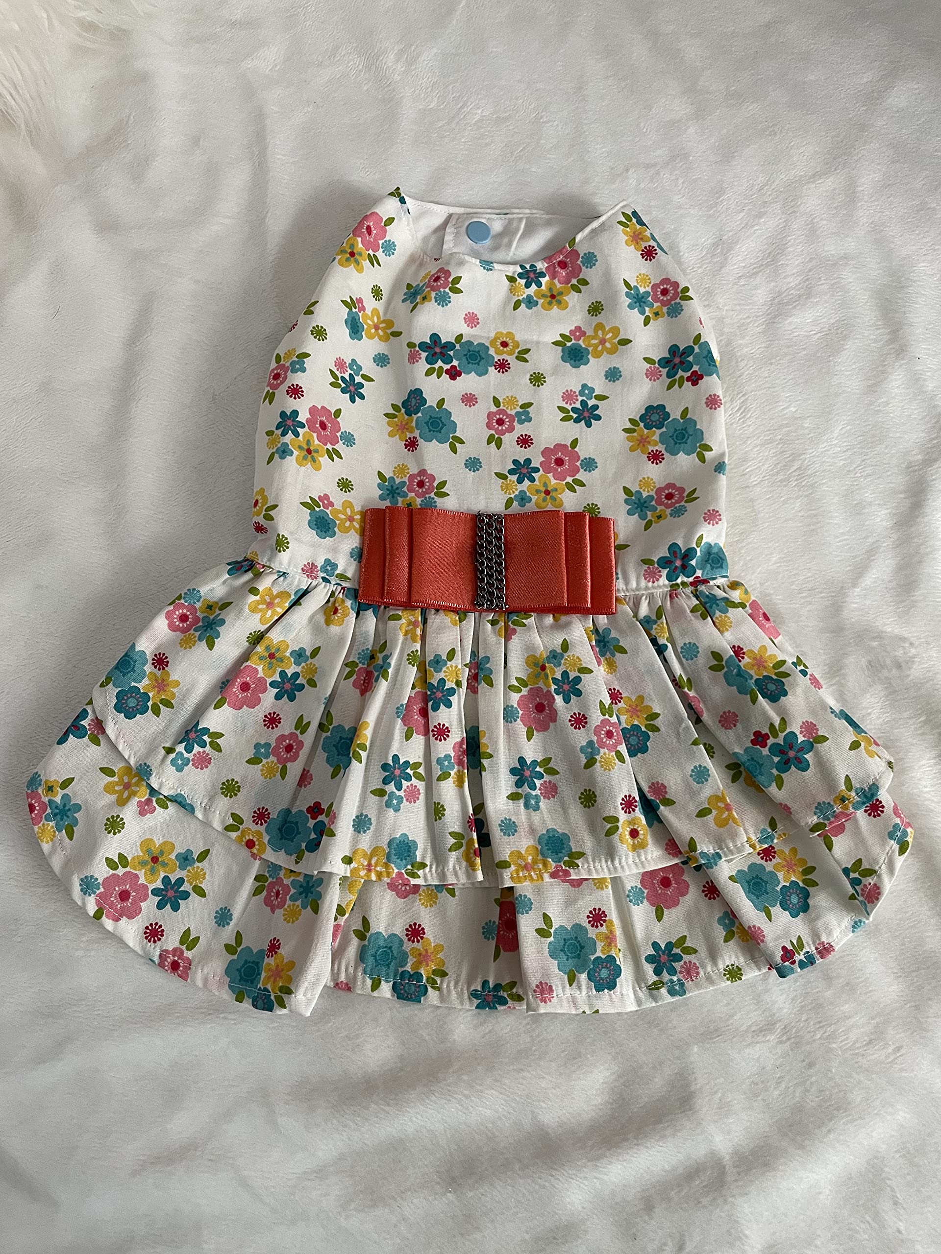 Nana Fashion Floral Dog Dress with lace L Floral