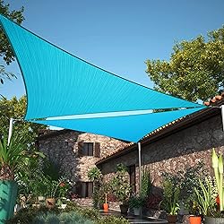 ShadeMart 12' x 12' x 17' Turquoise Right Triangle