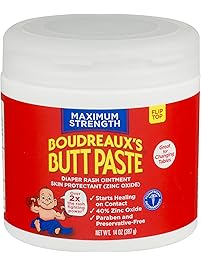 Boudreaux's Butt Paste Diaper Rash Ointment | Maximum Strength | 14 oz. Jar | Paraben & Preservative Free