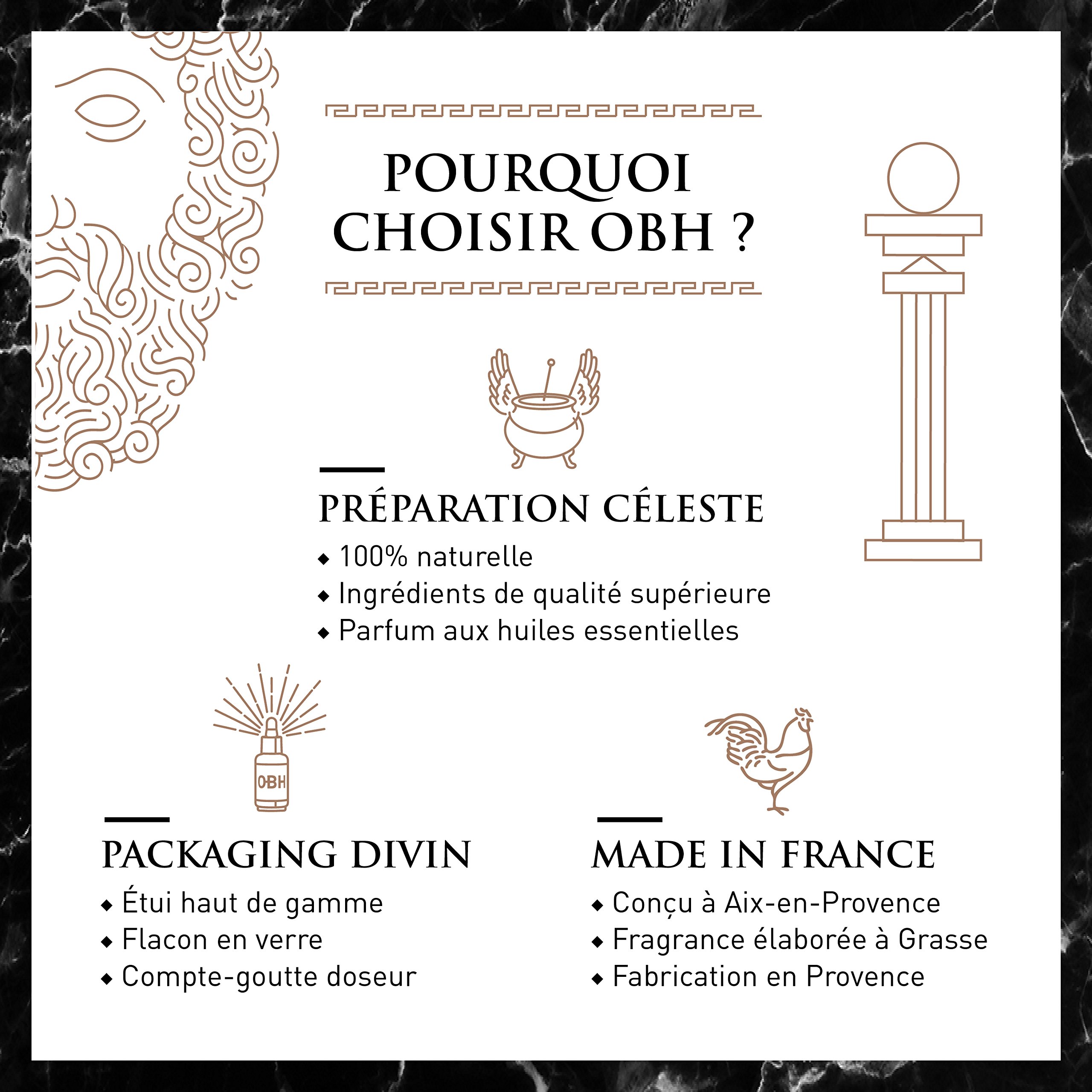 Il miglior balsamo Olio da Barba di altissima qualità completamente naturale per uomo OBH ® ● Crescita eroica della barba e cura perfetta direttamente dalla natura ● Prodotto in Francia