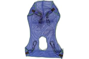 ProHeal Universal Full Body Mesh Lift Sling with Commode Opening, Large, 56" x 43.5" - Polyester Slings for Patient Lifts - Compatible with Hoyer, Invacare, McKesson, Drive, Lumex, Joerns