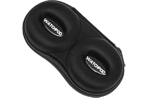 WATCHPOD Double Watch Travel Case Storage Holder Box for 2 Watches | Dual Tough Portable Protection w/Zipper Fits All Wristwa