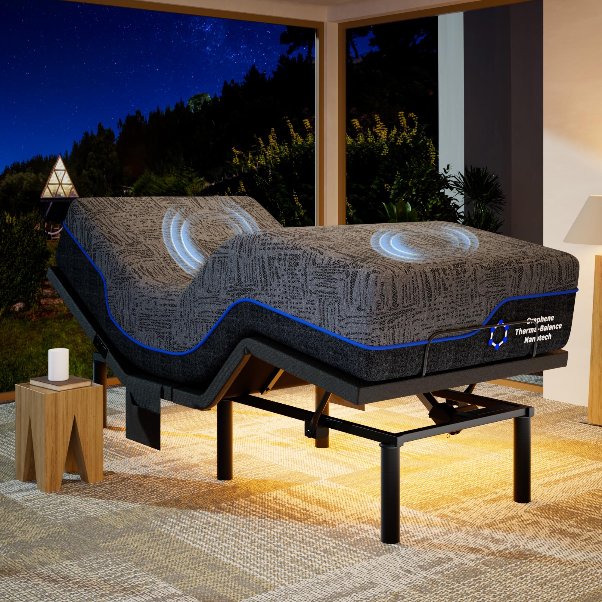 View 1 of ***(FRAME NOT INCLUDED)***Marsail NS2 Pro Mattress Twin XL 14-inch Cooling Gel Memory Foam Mattress