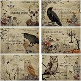 Umigy 6 Pcs Halloween Placemats 12