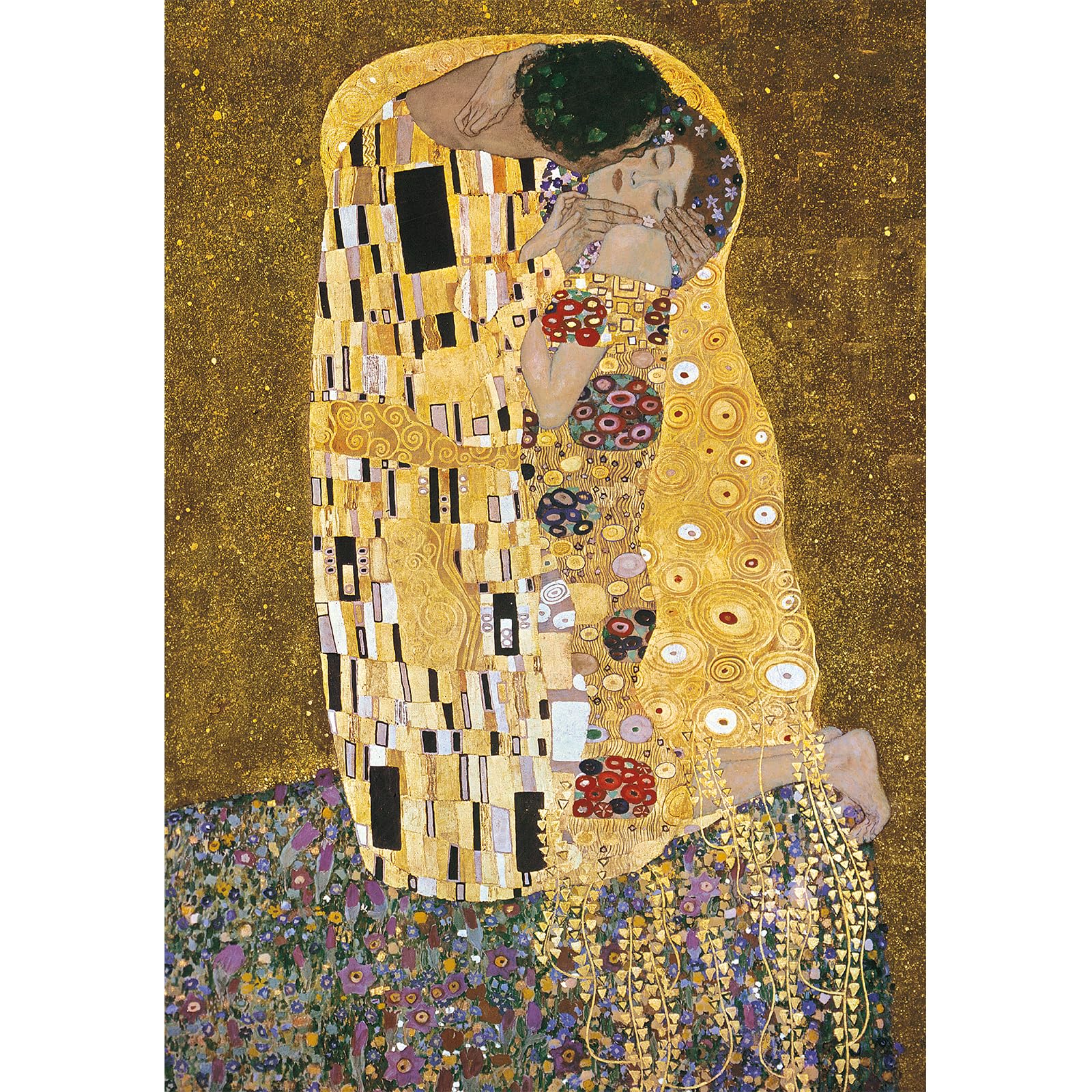 MISITU 2000 Pieces Jigsaw Puzzles for Adults, Art Puzzle "Kiss" by Gustav Klimt, Family Game Gift Challenging Puzzle for Children 14+ Years — image 1