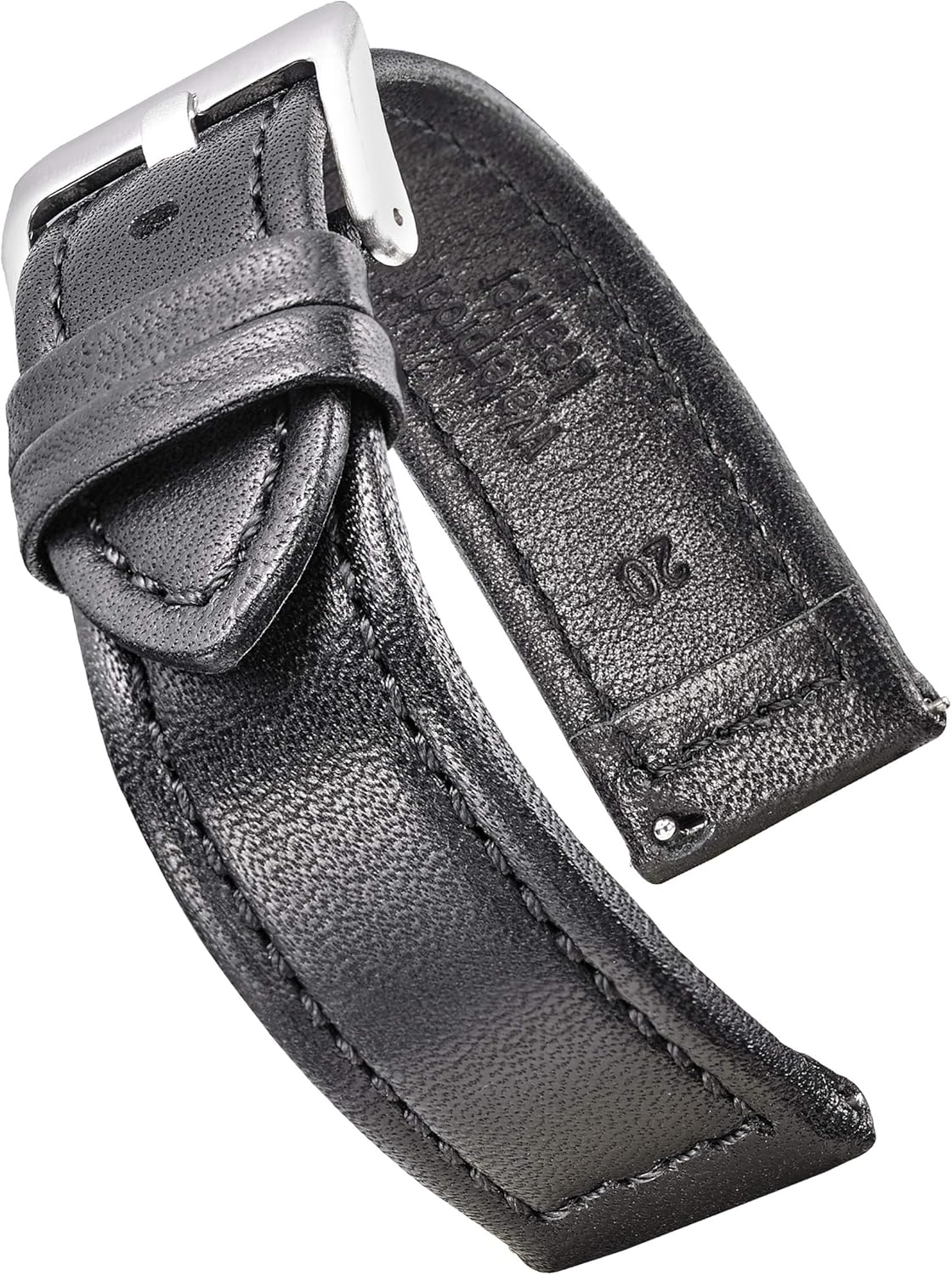 Alpine Genuine Waterproof Leather Watch Band with Quick Release Spring Bars Leather Watch