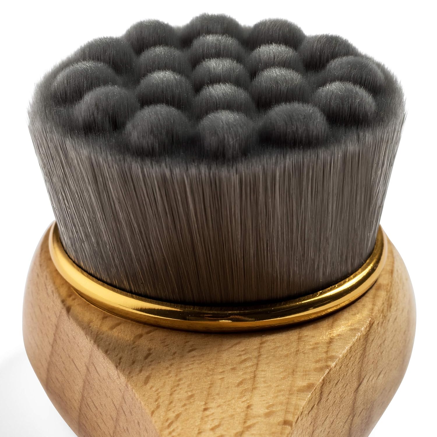Manual Facial Cleansing Brush - Soft Bamboo Fibers - Skin Cleanser & Scrubber for Applying Face Mask, Acne Washing, Daily Deep Pore Cleaning - Men and Women: Beauty