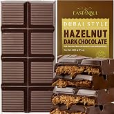 Eastanbul Dubai Dark Chocolate Bar with Hazelnut Cream and Kataifi, 7oz