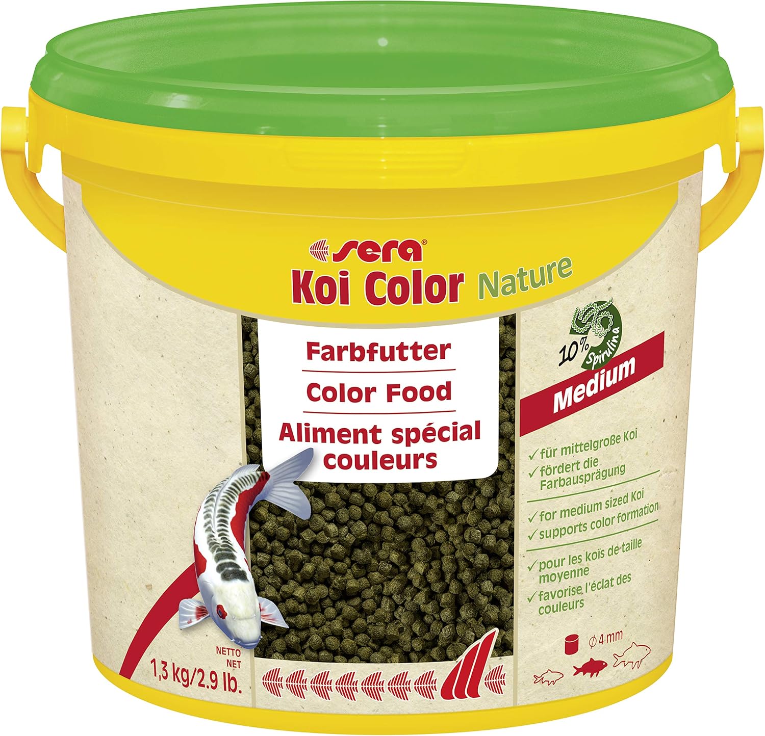 Sera 7022 KOI Color Medium 3.800 ml Pet Food, One Size