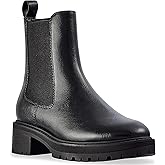 CosyFever Women’s Chelsea Ankle Boots, Low Heel Pull-On Booties, Elastic Side Gore, Comfort Cushioned Insole, Non-Slip TPR Sole