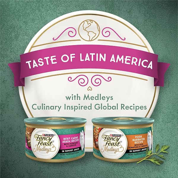 PURINA FANCY FEAST MEDLEYS LATIN AMERICA WET CAT FOOD VARIETY PACK – (PACK OF 2) 12 CT. CANS
