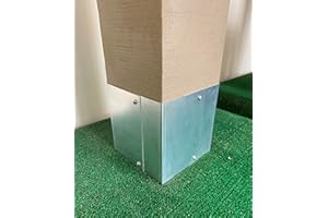 MINIBIRD 6x6 Rust-Free, Adjustable Trimmer Guard for Mailbox Post Protection