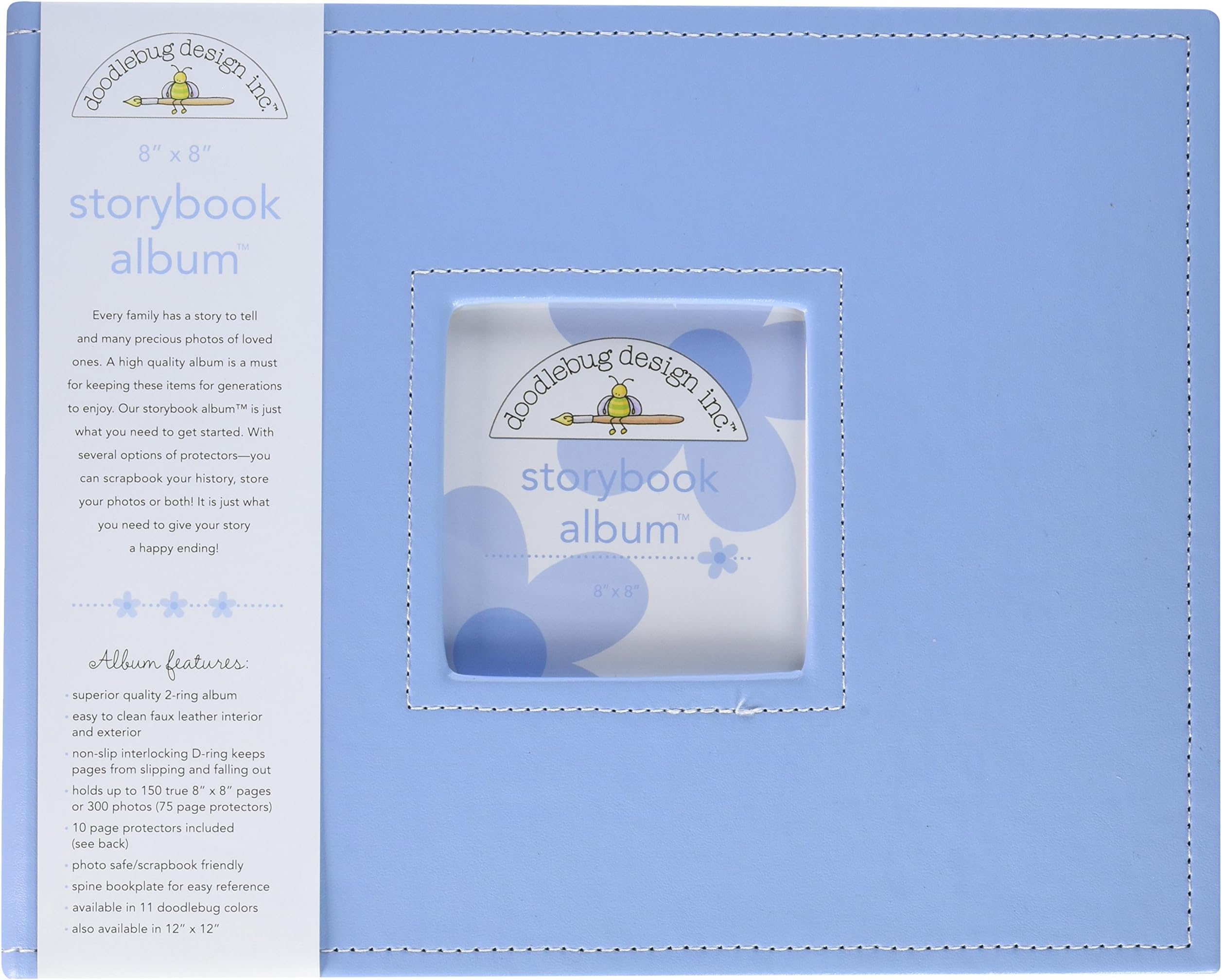 Albums 8 x 8-inch Doodlebug Designs Storybook, Bubble Blue