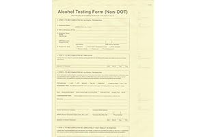 MISC INC Non-DOT 3-PLY Breath Alcohol Testing Forms Pack of 100MADE in USA