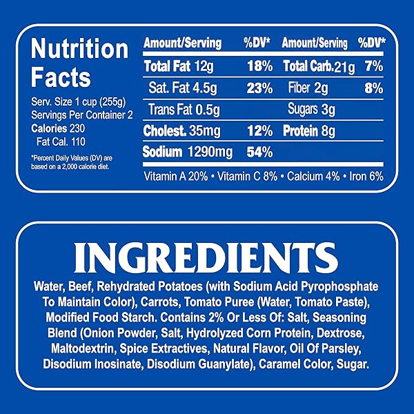 ARMOUR CLASSIC HOMESTYLE BEEF STEW, 20 OUNCE