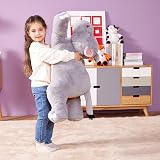 IKASA Giant Hippo Stuffed Animal Plush 78cm Soft Hugging Pillow Toy view 6