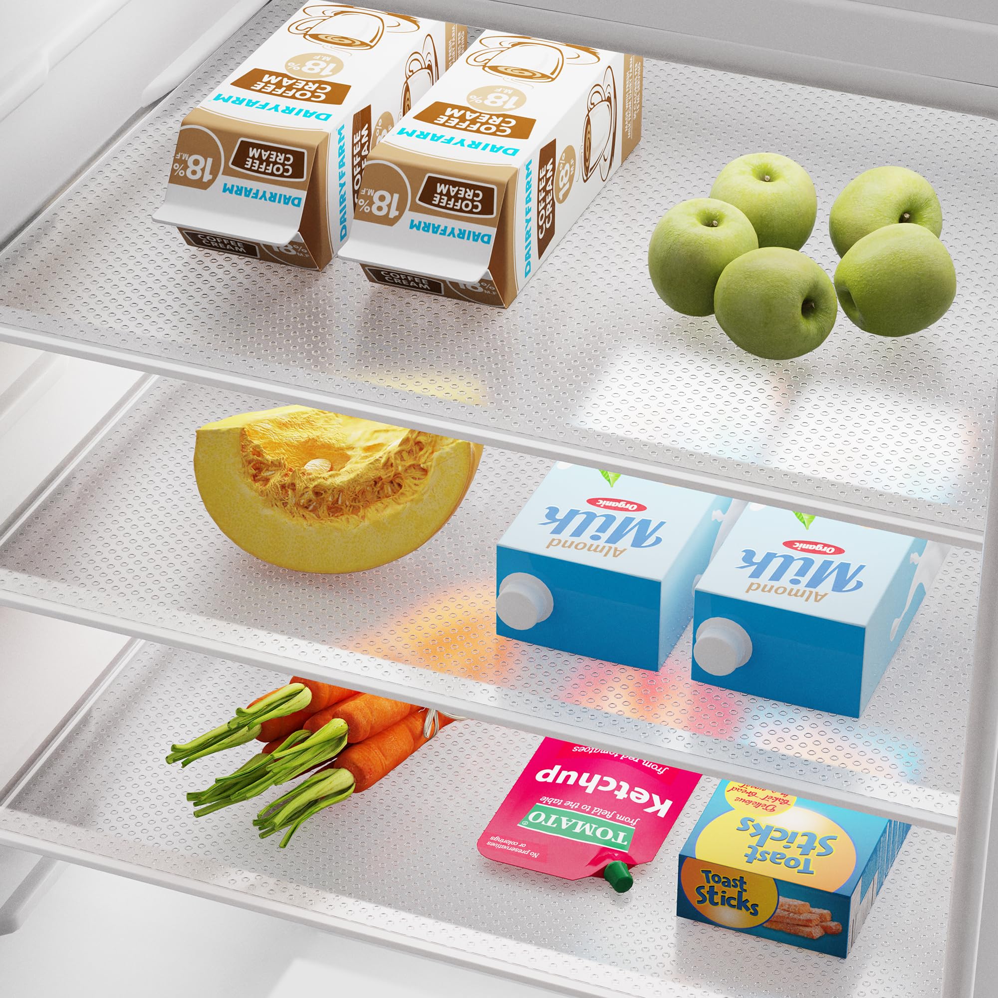 Login Life 12 Pcs Refrigerator Liners for Glass