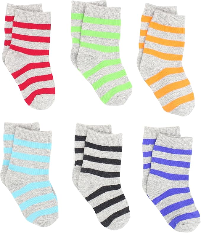Country Kids Baby Boys' Organic Sock 6 pack Infant And
