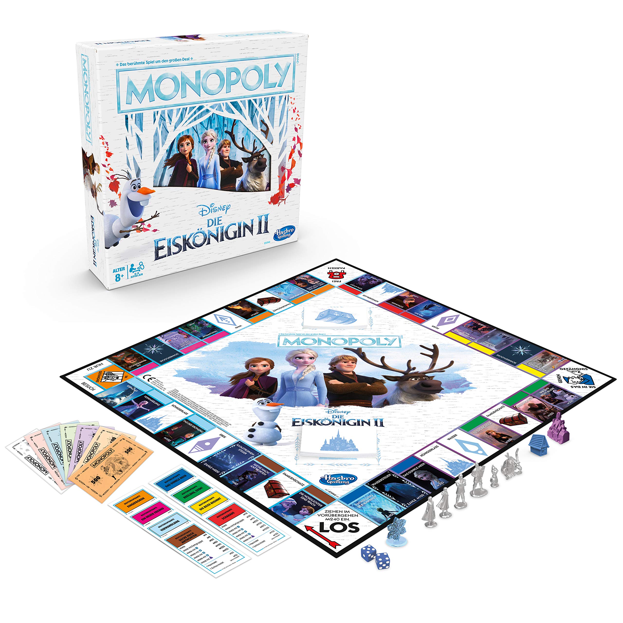 Monopoly Die Eiskönigin Frozen 2 - Monopoly Unisex Board Game Standard, Plastics