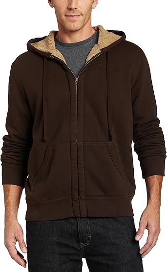 brown fleece hoodie