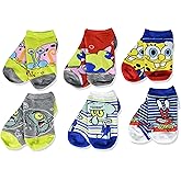 Nickelodeon boys Spongebob Squarepants Boys No Show Socks